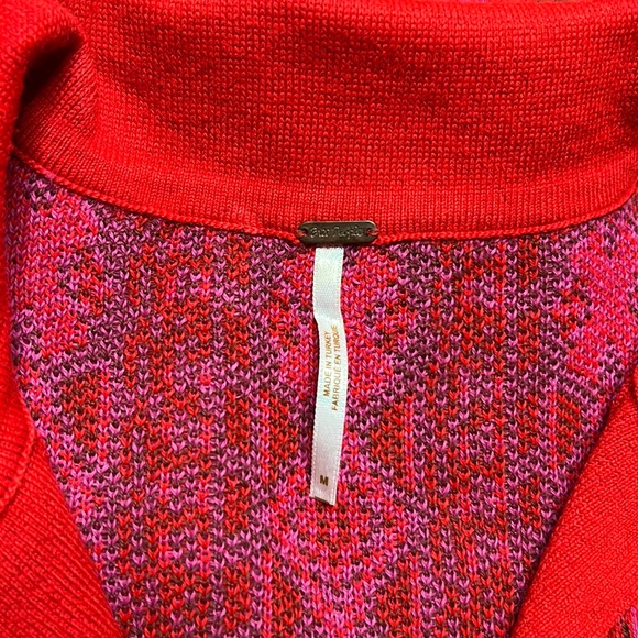 Women’s Free People Berry Combo Kitt Mini Dress Size M - Picture 4 of 6